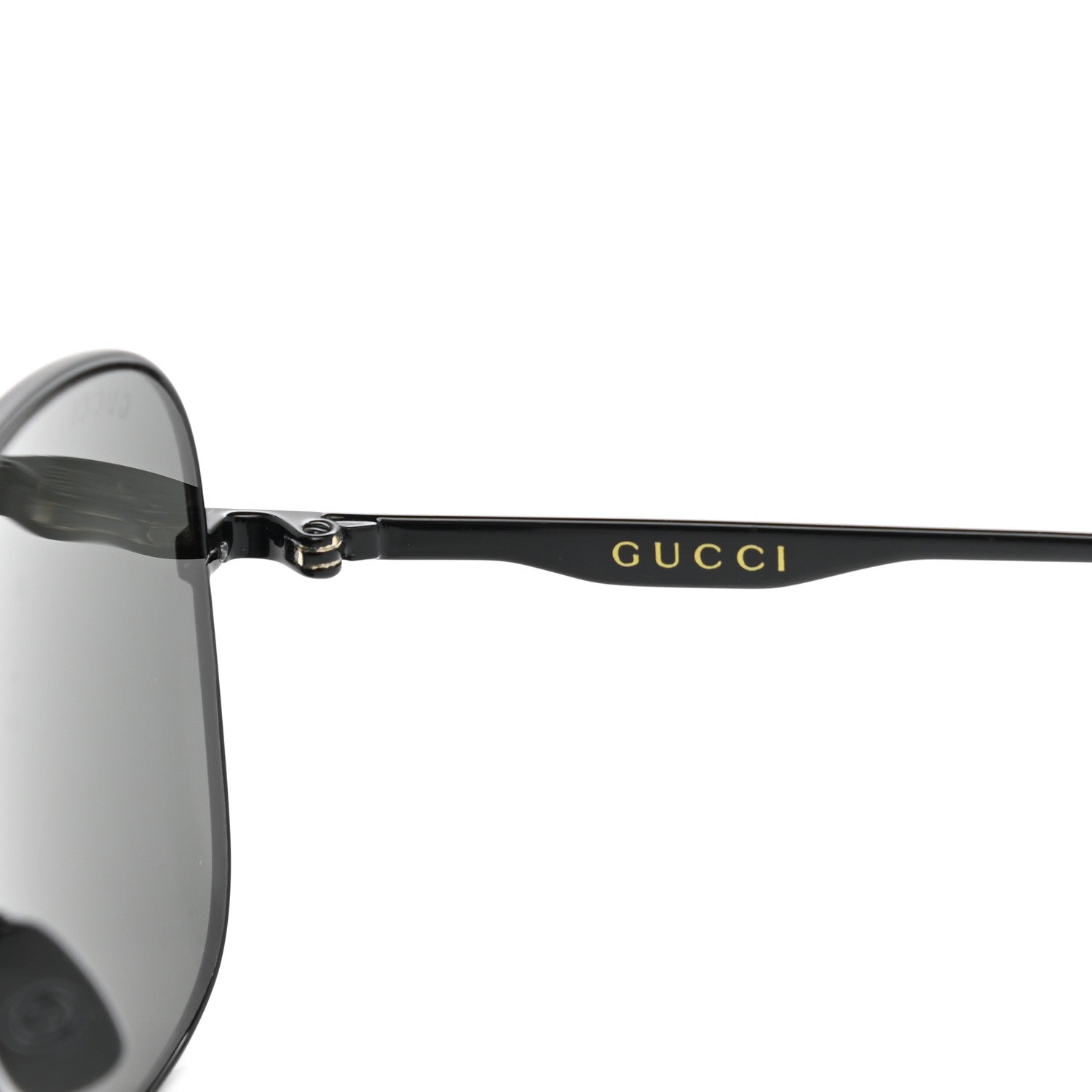 Gucci Square Aviator Sunglasses GG0335S Black 7 of 9