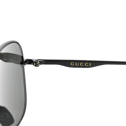 Gucci Square Aviator Sunglasses GG0335S Black 7 of 9