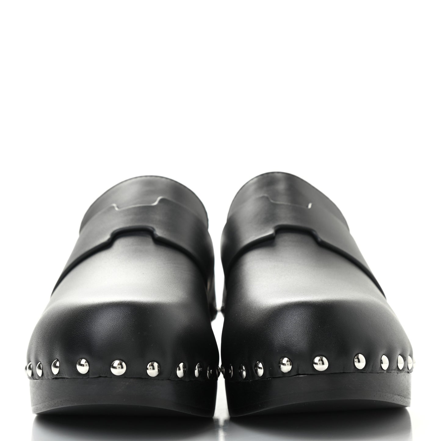 Calfskin Calya Mules 37 Black