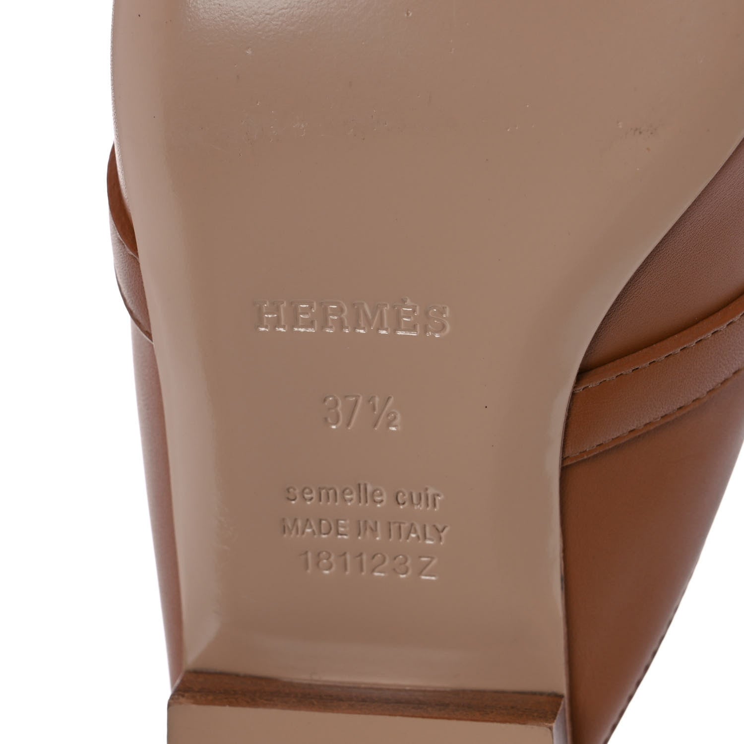 Hermes Goatskin Oz Mules 37.5 Palissandre 6 of 7