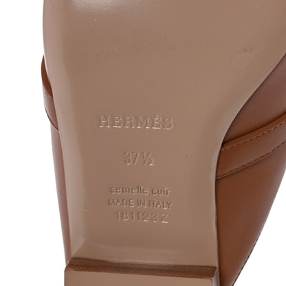 Hermes Goatskin Oz Mules 37.5 Palissandre 6 of 7