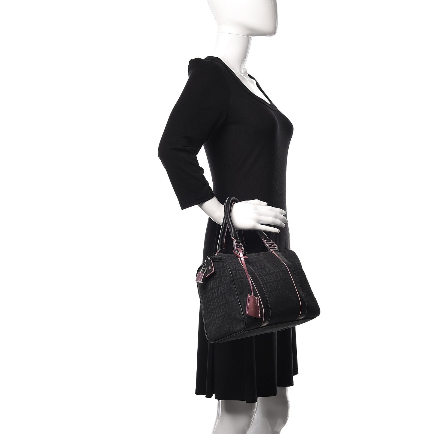 Zucchino Vitello Elite Enamel Small Forever Boston Black Rosa