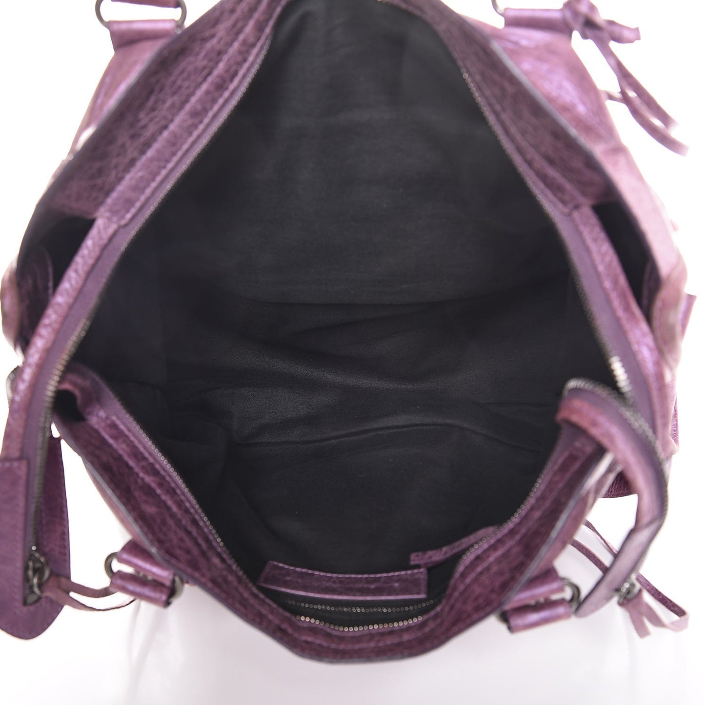 Agneau Classic Hardware City Metallic Purple