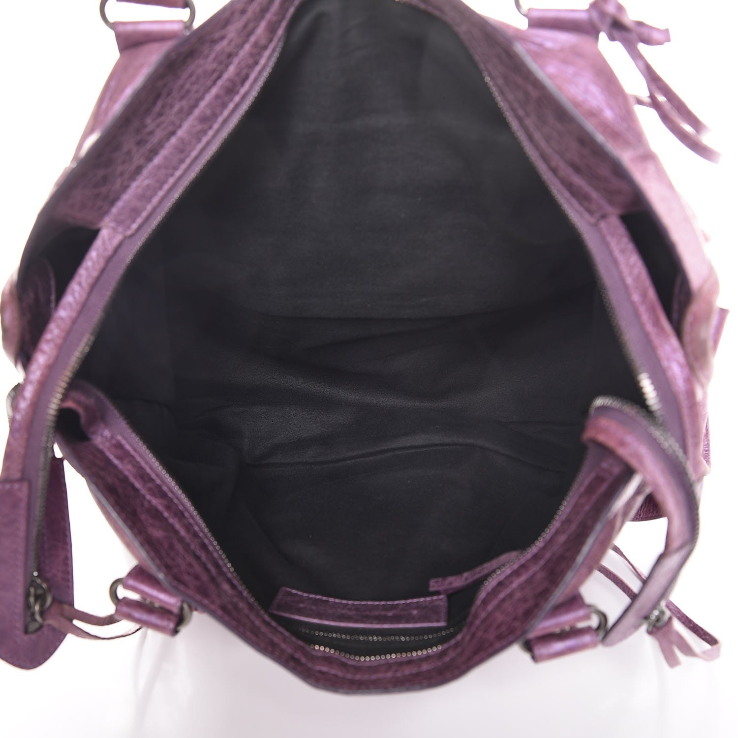 Balenciaga Agneau Classic Hardware City Metallic Purple 6 of 13