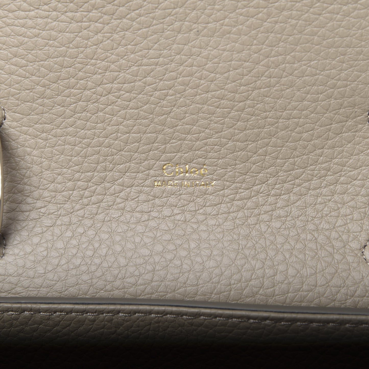 Shiny Grained Calfskin Small Aby Day Shoulder Bag Motty Grey