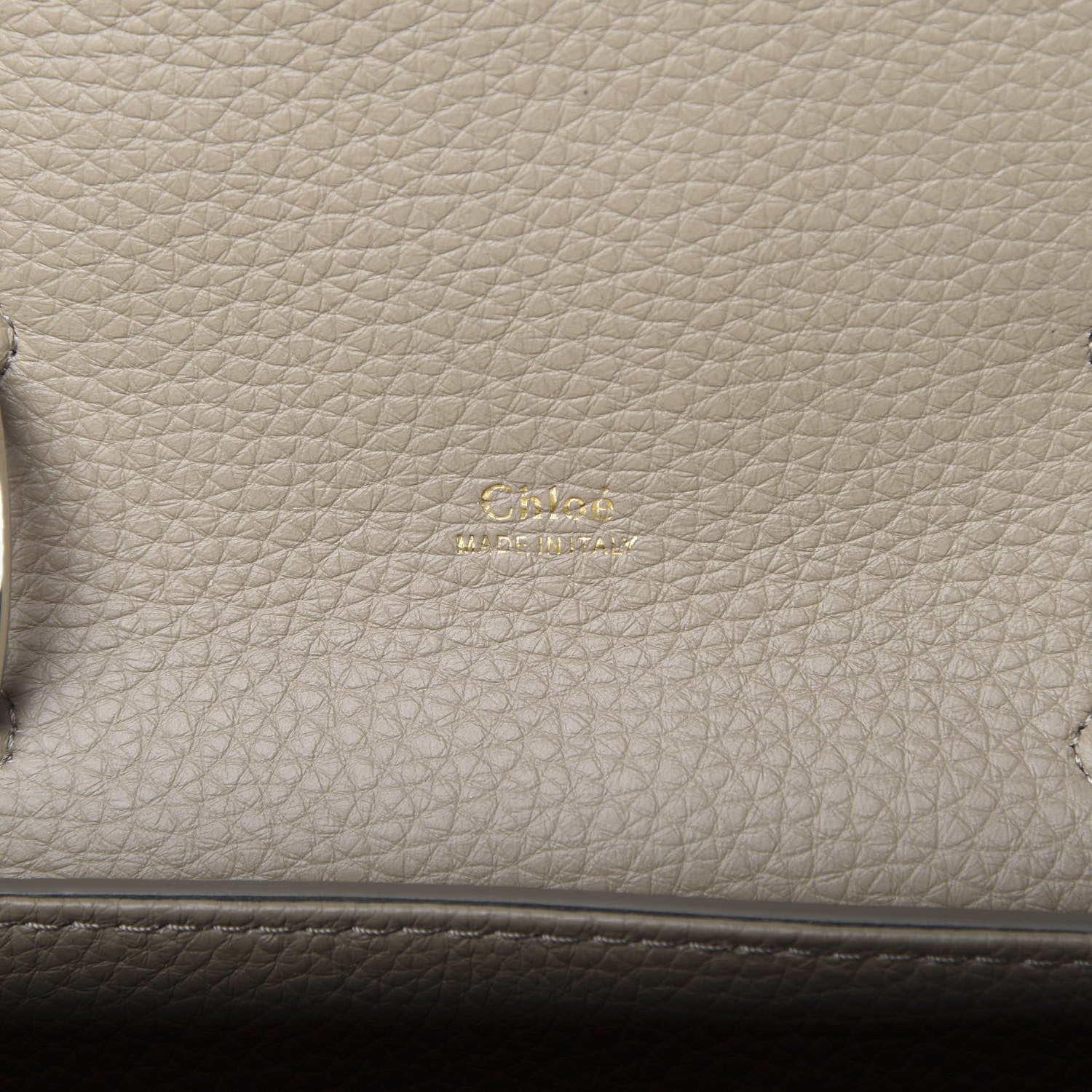 Chloe Shiny Grained Calfskin Small Aby Day Shoulder Bag Motty Grey 7 of 12