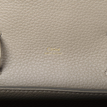 Chloe Shiny Grained Calfskin Small Aby Day Shoulder Bag Motty Grey 7 of 12
