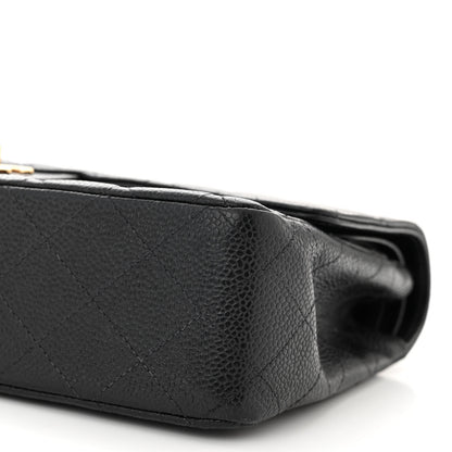Chanel Caviar Quilted Medium Double Flap Black 10 of 12