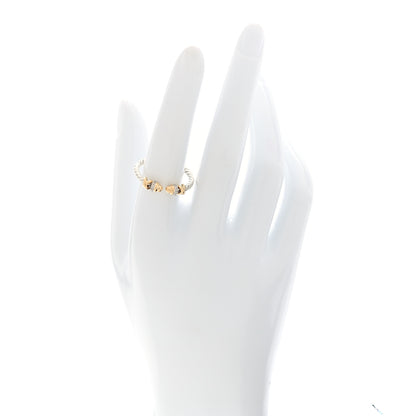 David Yurman Sterling Silver 18K Yellow Gold Diamond Petite Helena Ring 56 7.5 2 of 5