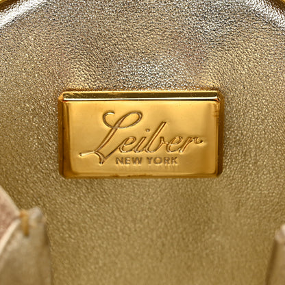 Judith Leiber Swarovski Crystal Chatelaine Minaudiere Clutch Silver Gold 7 of 12