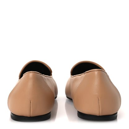 Chanel Lambskin Grosgrain Cap Toe CC Moccasin Loafers 41 Beige Black 6 of 10