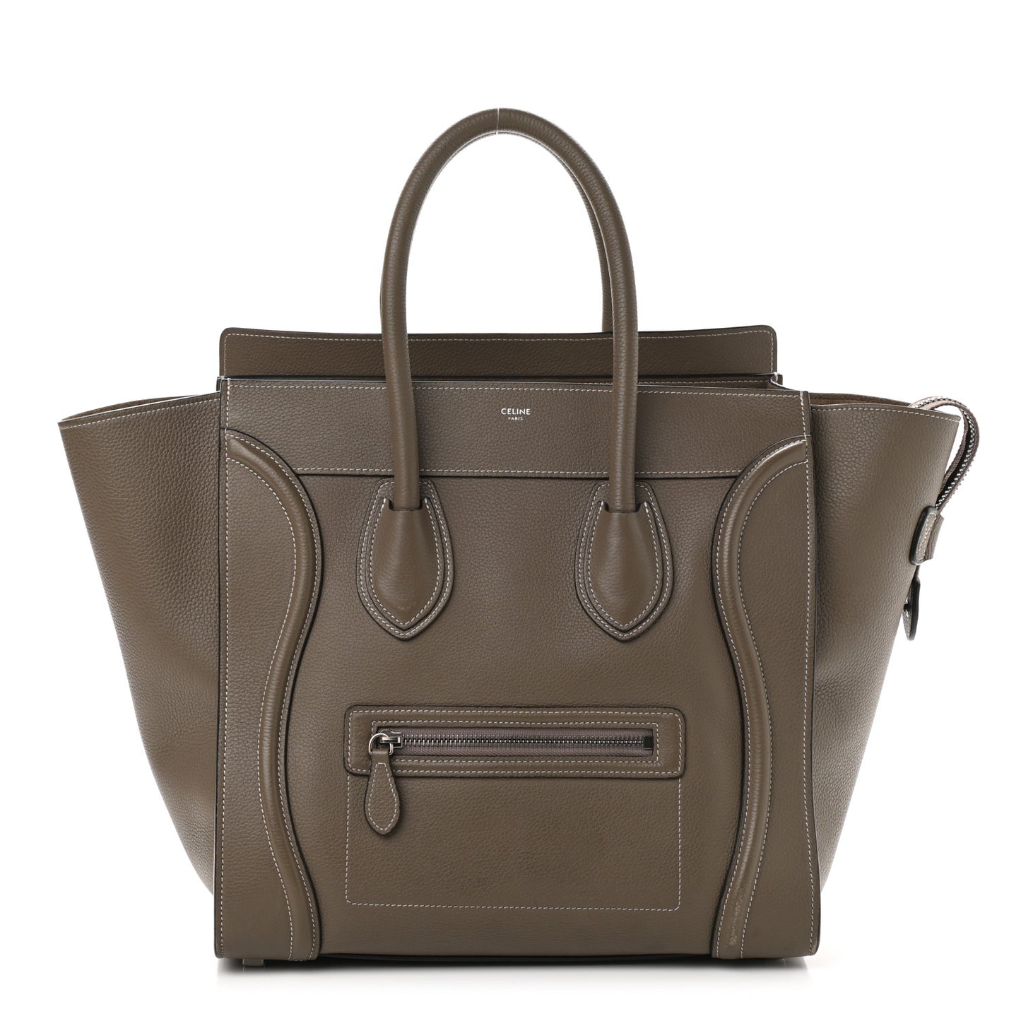 Drummed Calfskin Mini Luggage Souris