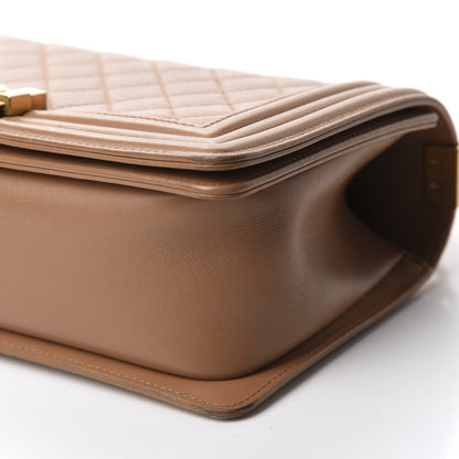 Chanel Lambskin Quilted Medium Boy Flap Beige 7 of 15