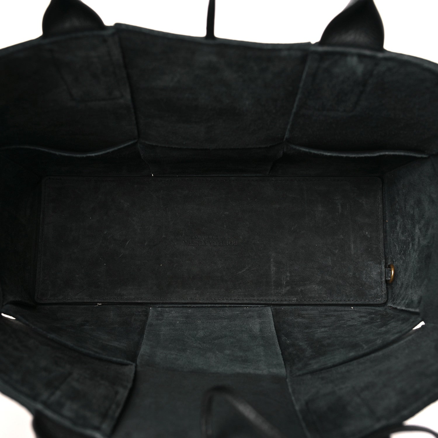 Bottega Veneta Grained Calfskin Intrecciato Small Arco Tote Black 6 of 10