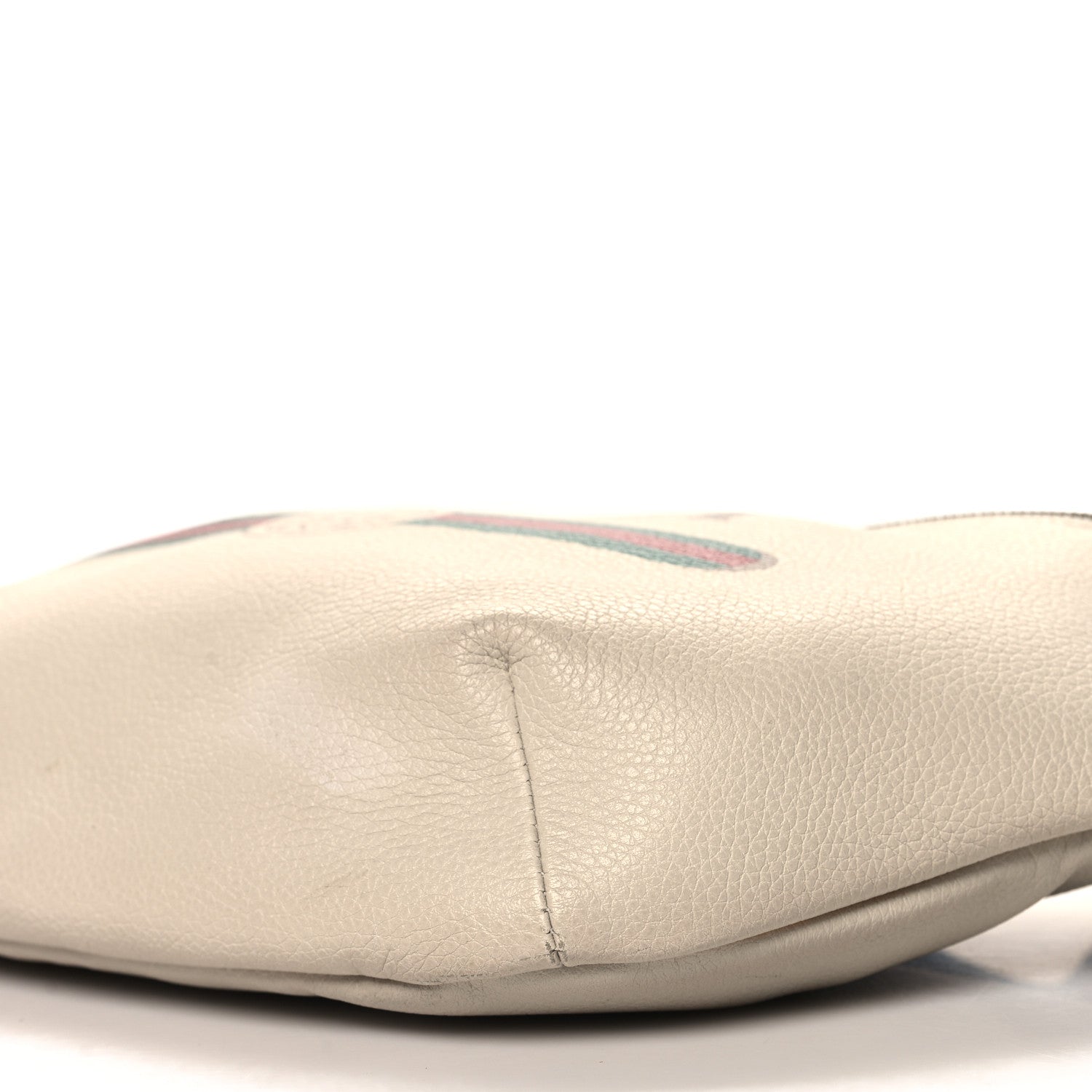 Gucci Grained Calfskin Logo Belt Bag White 10 of 12