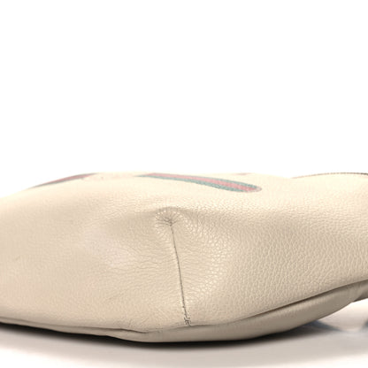 Gucci Grained Calfskin Logo Belt Bag White 10 of 12