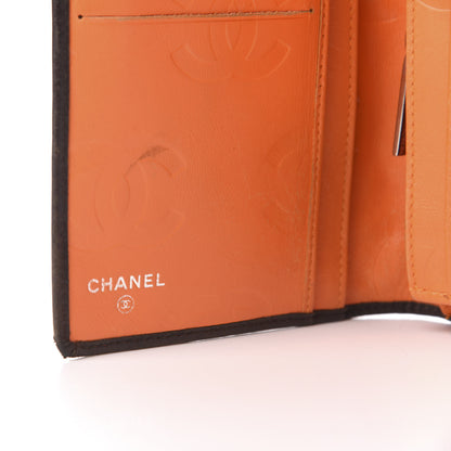 Chanel Calfskin Quilted Cambon Yen Wallet Brown Beige 5 of 6