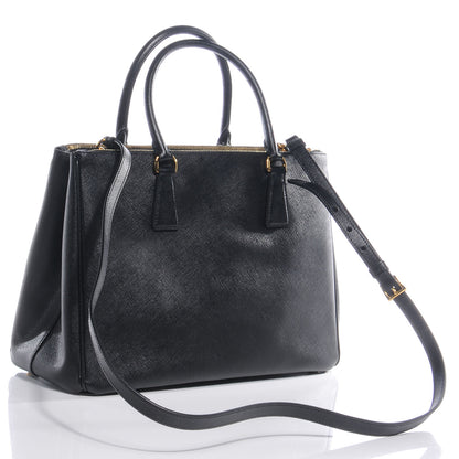 Prada Saffiano Lux Medium Tote Nero Black 3 of 9