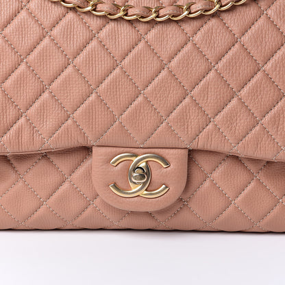 Chanel Calfskin Quilted XXL Travel Flap Bag Camel 10 of 10