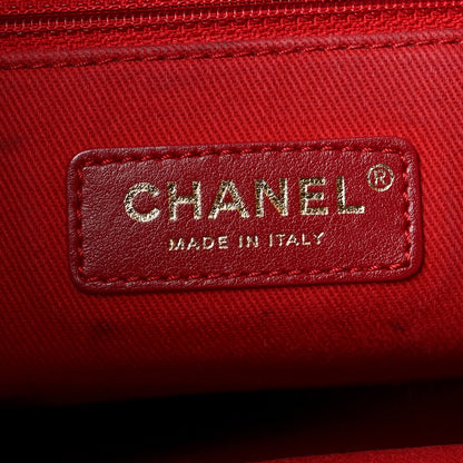 Chanel Mixed Fibers Striped Deauville Drawstring Bag Red 6 of 10