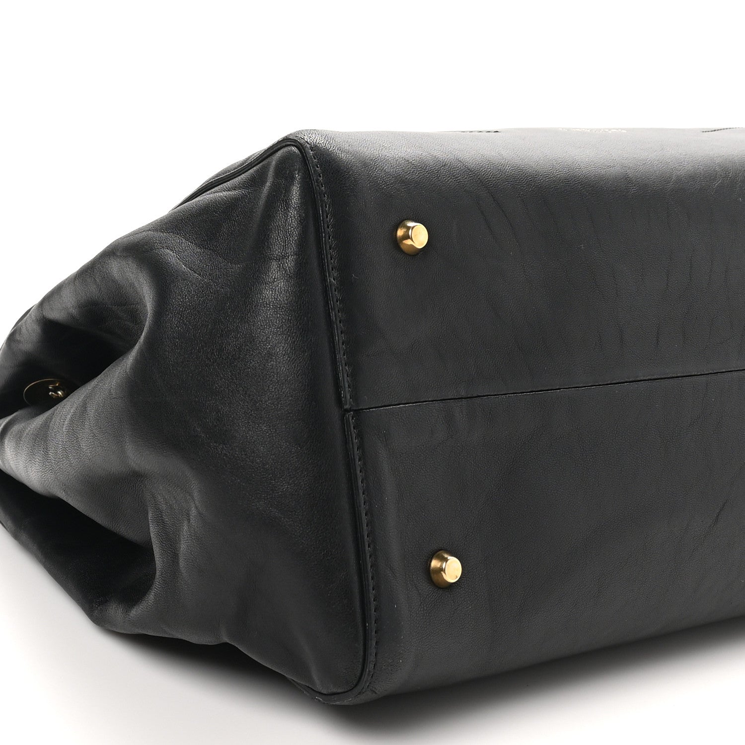 Lanvin Lambskin Quilted Medium Sugar Shoulder Bag Black 8 of 9