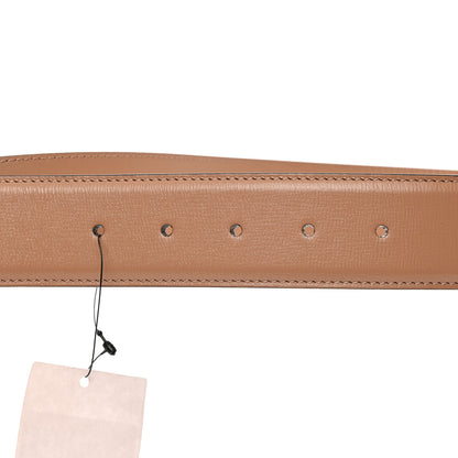 Gucci Azalea Calfskin Enamel Monochrome Double G 40mm Belt 100/40 Camelia 4 of 5