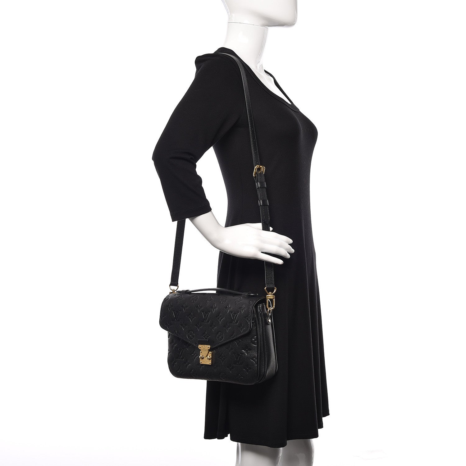 Louis Vuitton Empreinte Pochette Metis Black 2 of 12