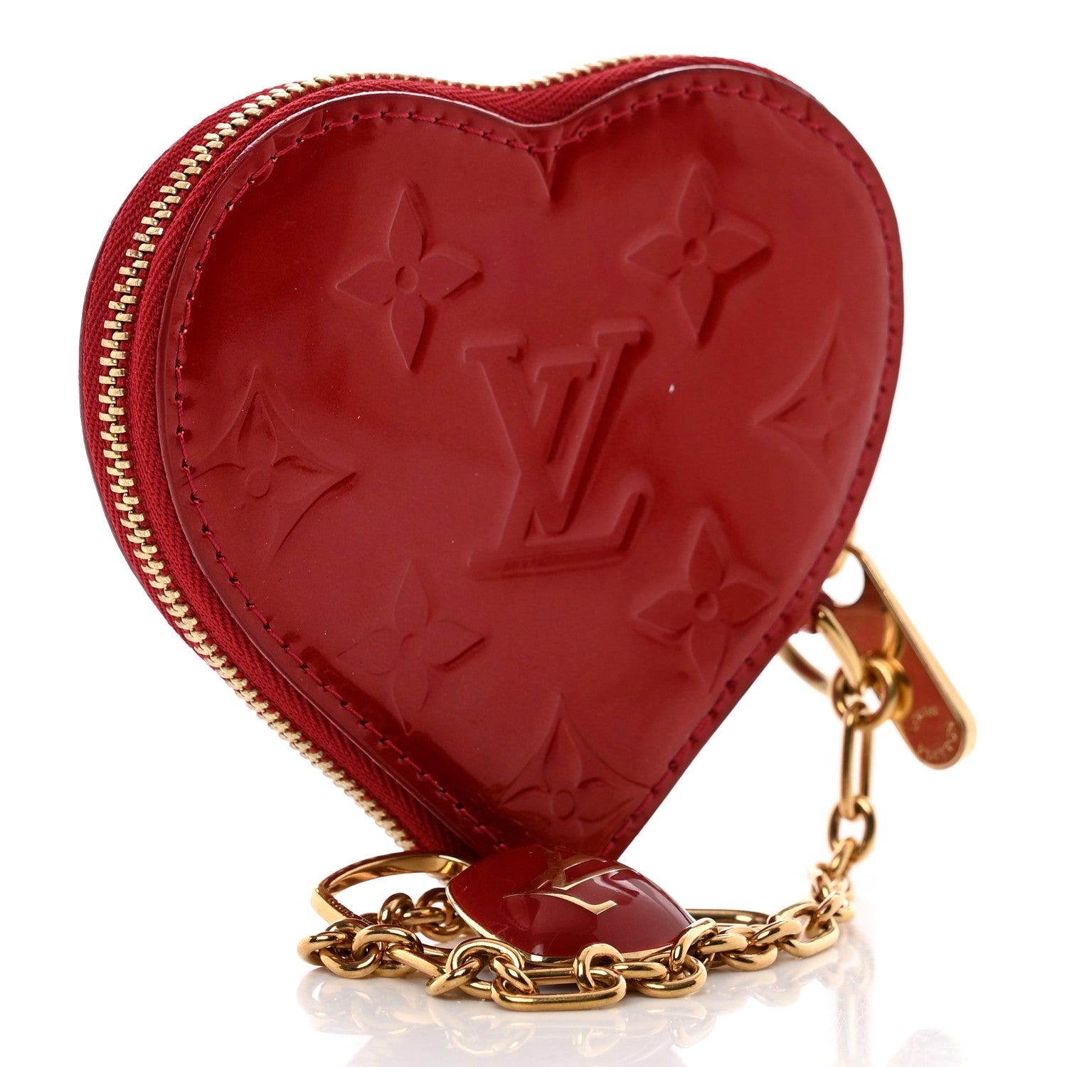 Louis Vuitton Vernis Coeur Heart Coin Purse Pomme D'Amour 3 of 6