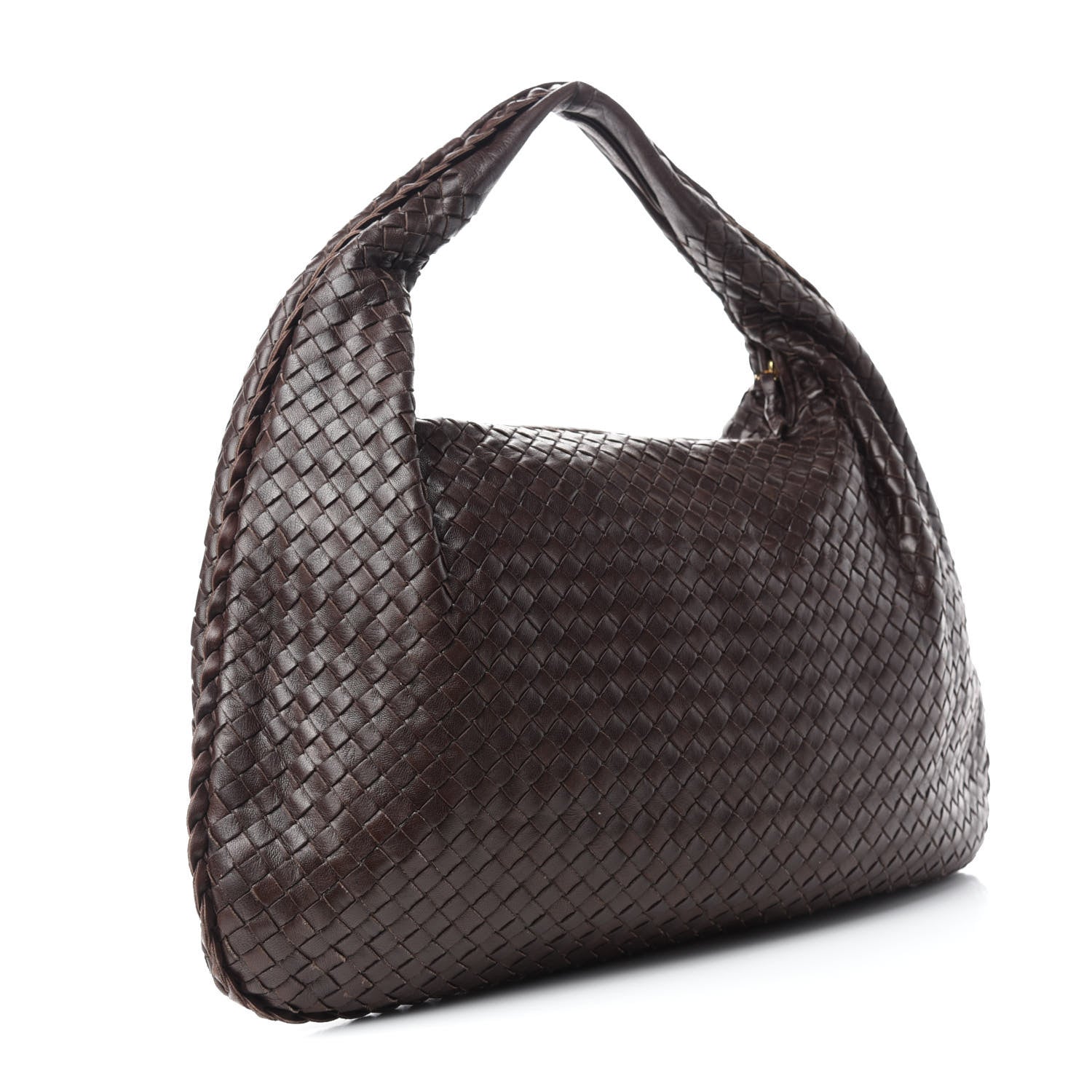 Bottega Veneta Nappa Intrecciato Large Veneta Hobo Ebano 4 of 12
