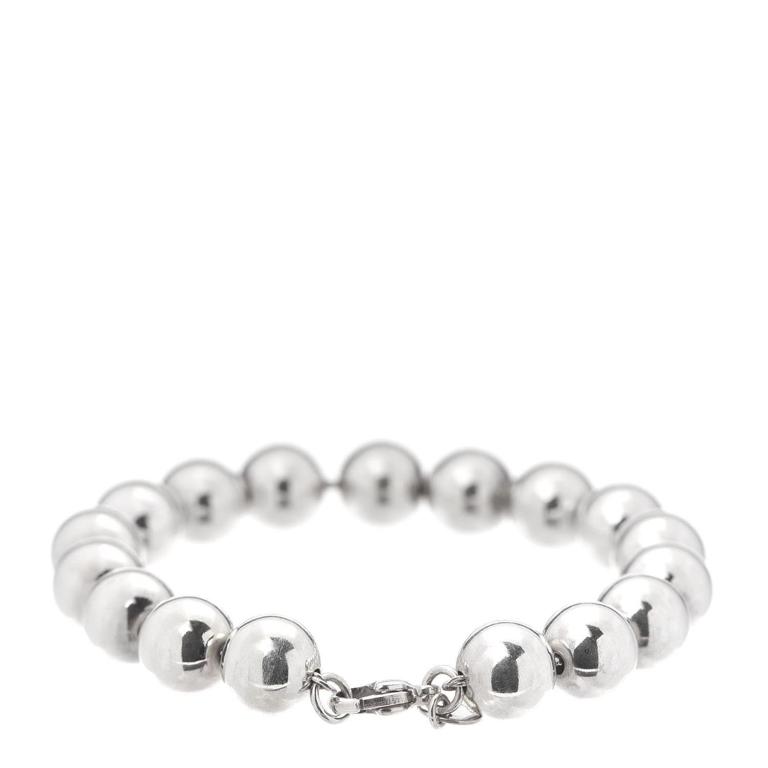 Tiffany Sterling Silver 10mm HardWear Ball Bracelet 3 of 5