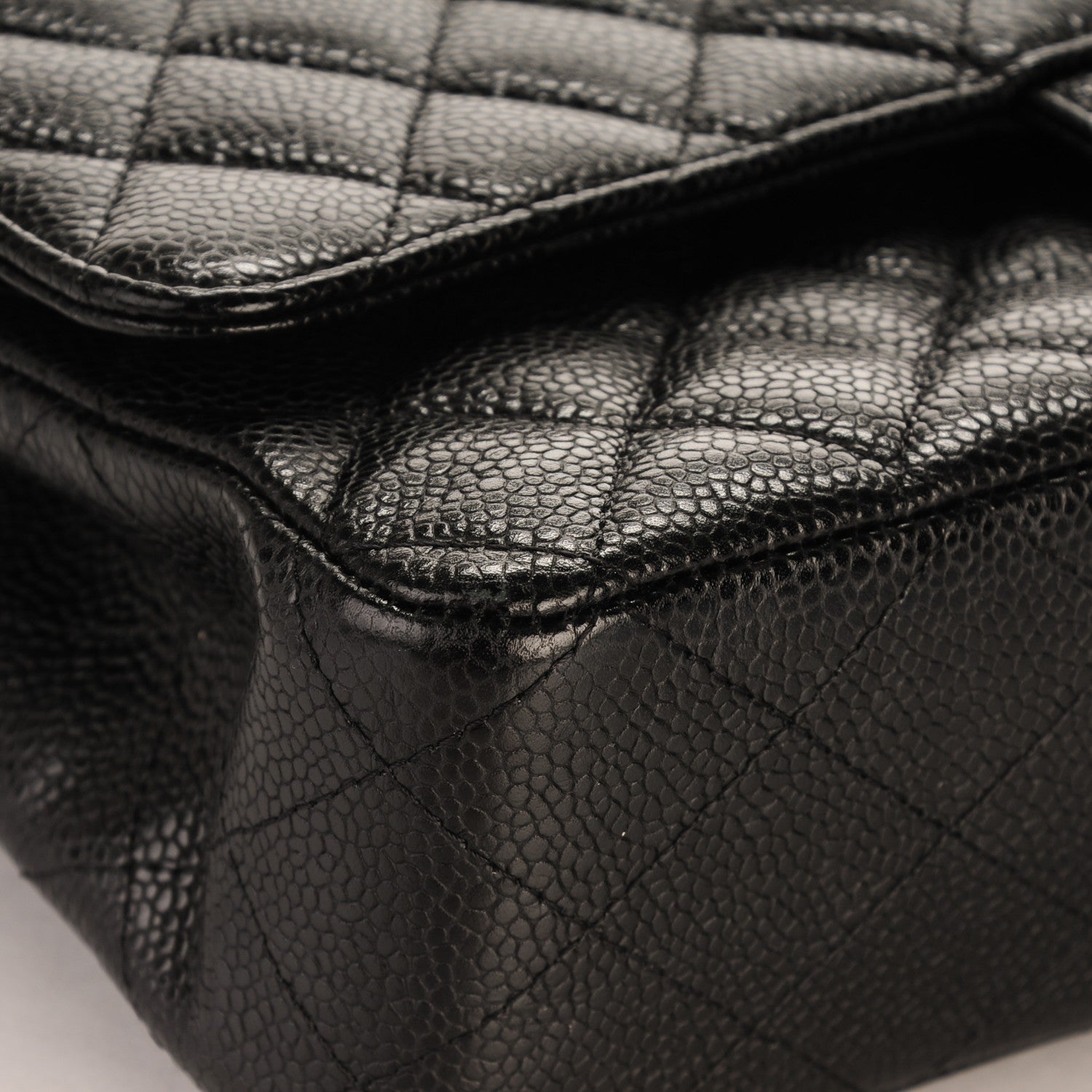 Chanel Caviar Quilted Medium Double Flap Black 10 of 11
