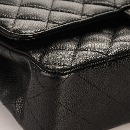Chanel Caviar Quilted Medium Double Flap Black 10 of 11