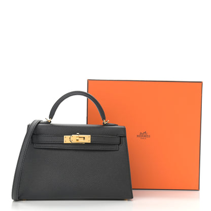 Hermes Epsom Mini Kelly Sellier 20 Black 11 of 11