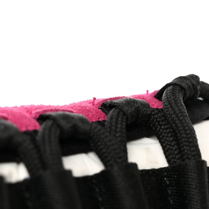 Chanel Fabric Suede CC Sneakers 37 Blue Beige Pink 11 of 21