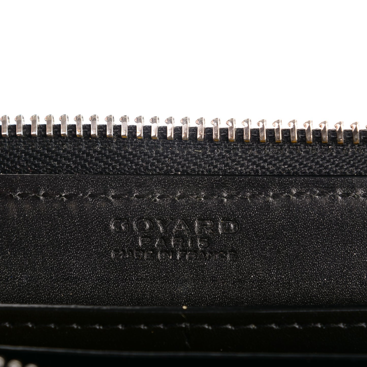 Goyardine Matignon Zip Around GM Wallet Black