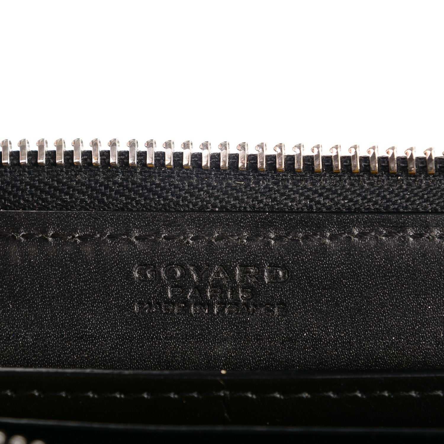 Goyard Goyardine Matignon Zip Around GM Wallet Black 7 of 8