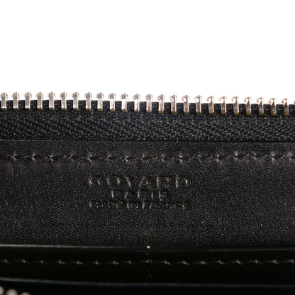 Goyard Goyardine Matignon Zip Around GM Wallet Black 7 of 8