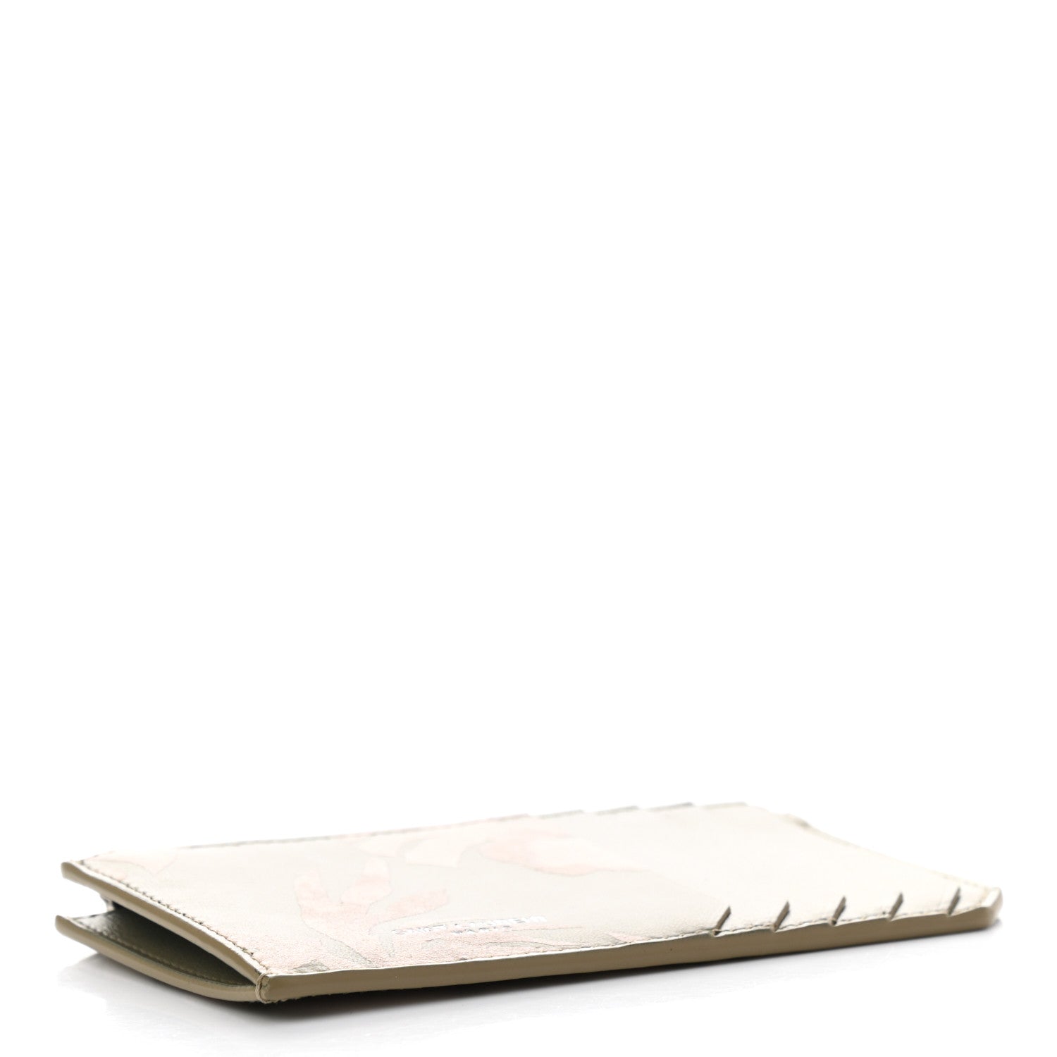 Saint Laurent Calfskin Printed 5 Fragments Zip Pouch Card Holder 4 of 7