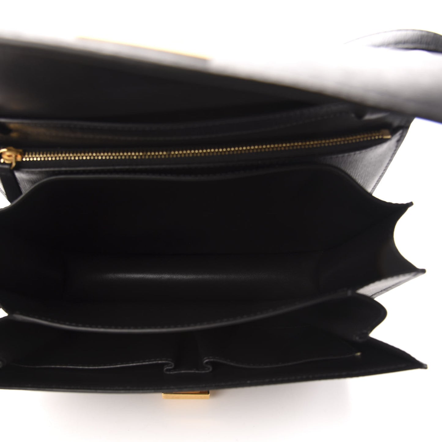 Liege Calfskin Medium Classic Box Flap Bag Anthracite