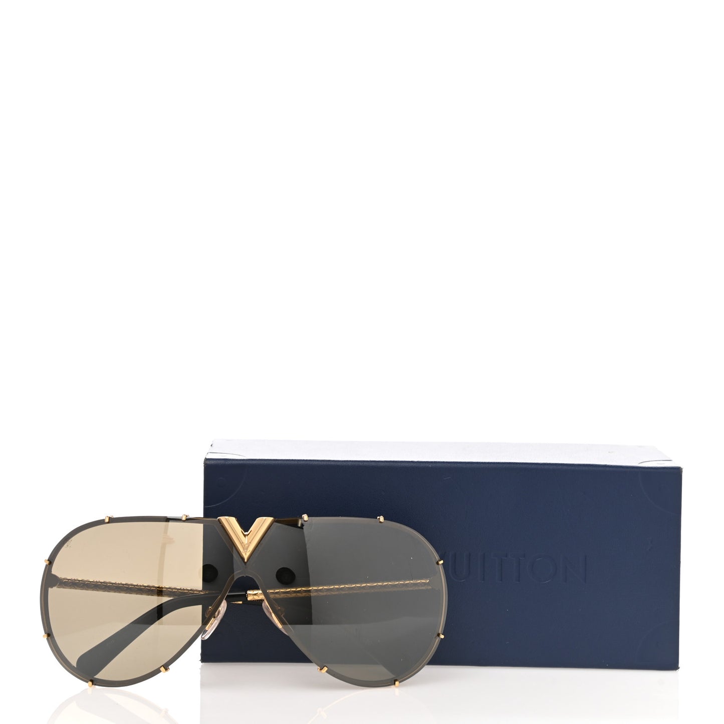 Metal LV Drive Sunglasses Z0897W Black Gold