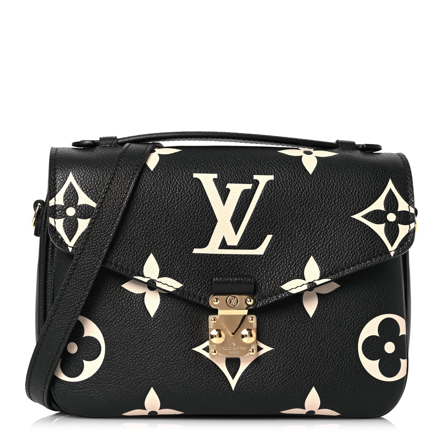 Louis Vuitton Empreinte Monogram Giant Pochette Metis Black Beige 1 of 14