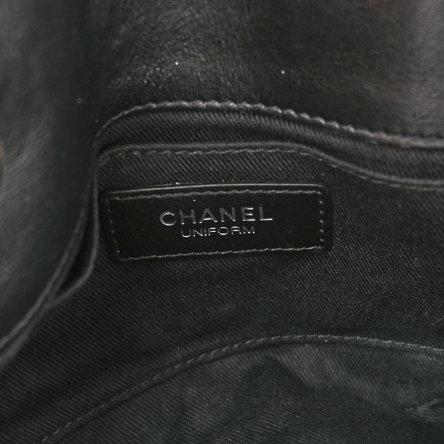 Chanel Calfskin Quilted CC Uniform Flap Belt Bag Black 6 of 11