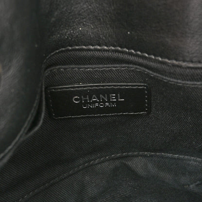 Chanel Calfskin Quilted CC Uniform Flap Belt Bag Black 6 of 11