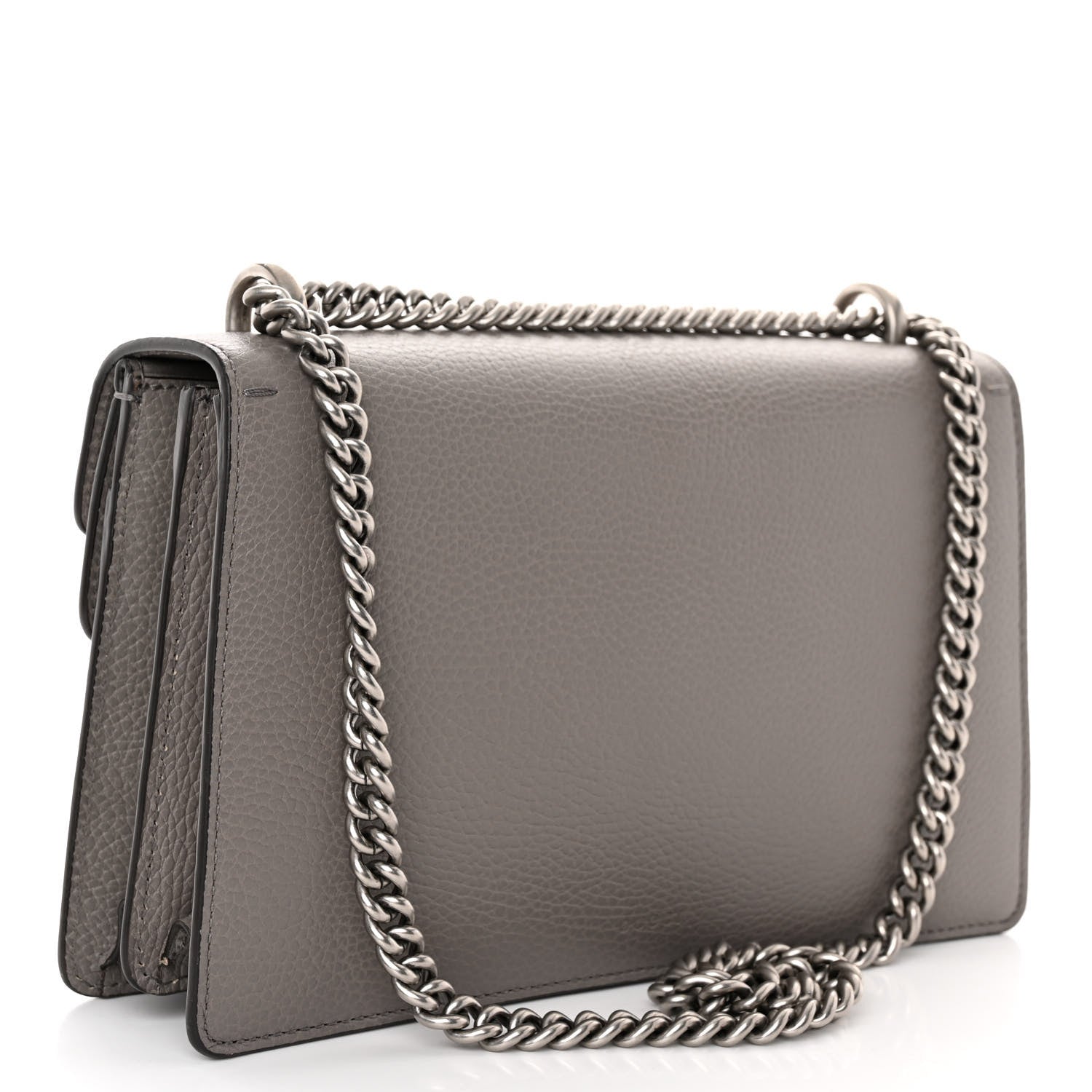 Gucci Pebbled Calfskin Small Dionysus Shoulder Bag Dusty Grey 3 of 9