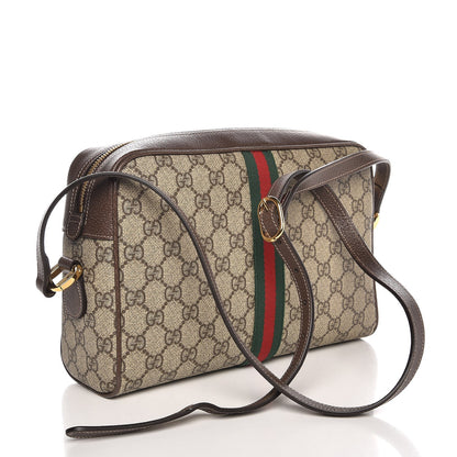 Gucci GG Supreme Monogram Web Small Ophidia Shoulder Bag Brown 3 of 7