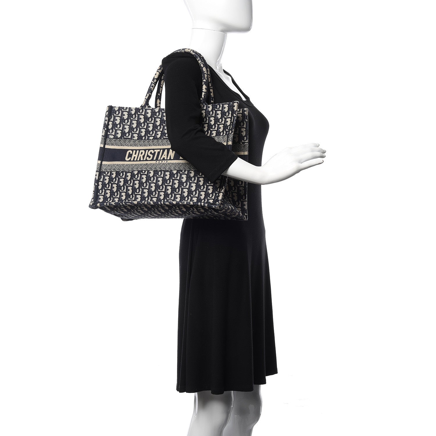 Christian Dior Oblique Medium Book Tote Blue Multicolor 2 of 7