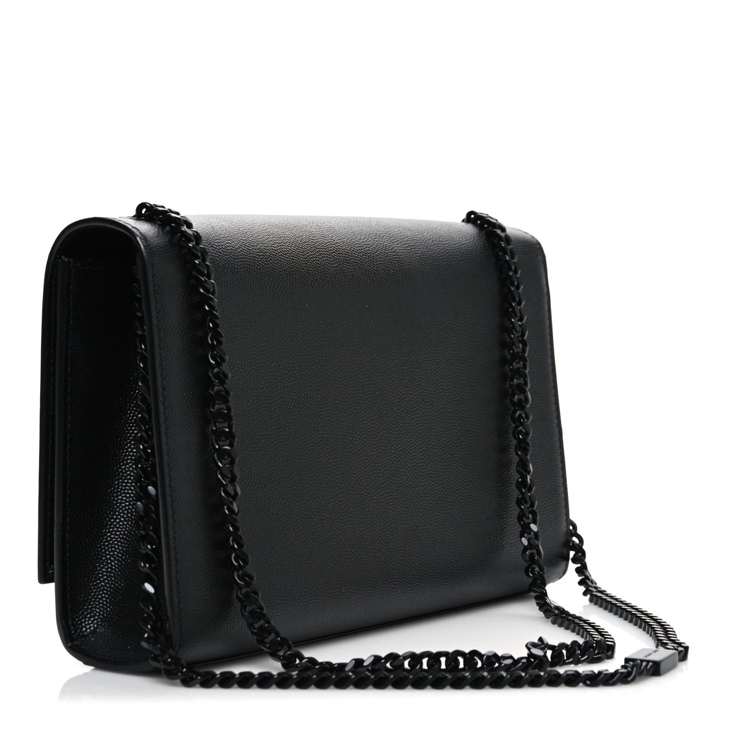 Grain De Poudre Medium Classic Monogram Monochrome Kate Satchel Black