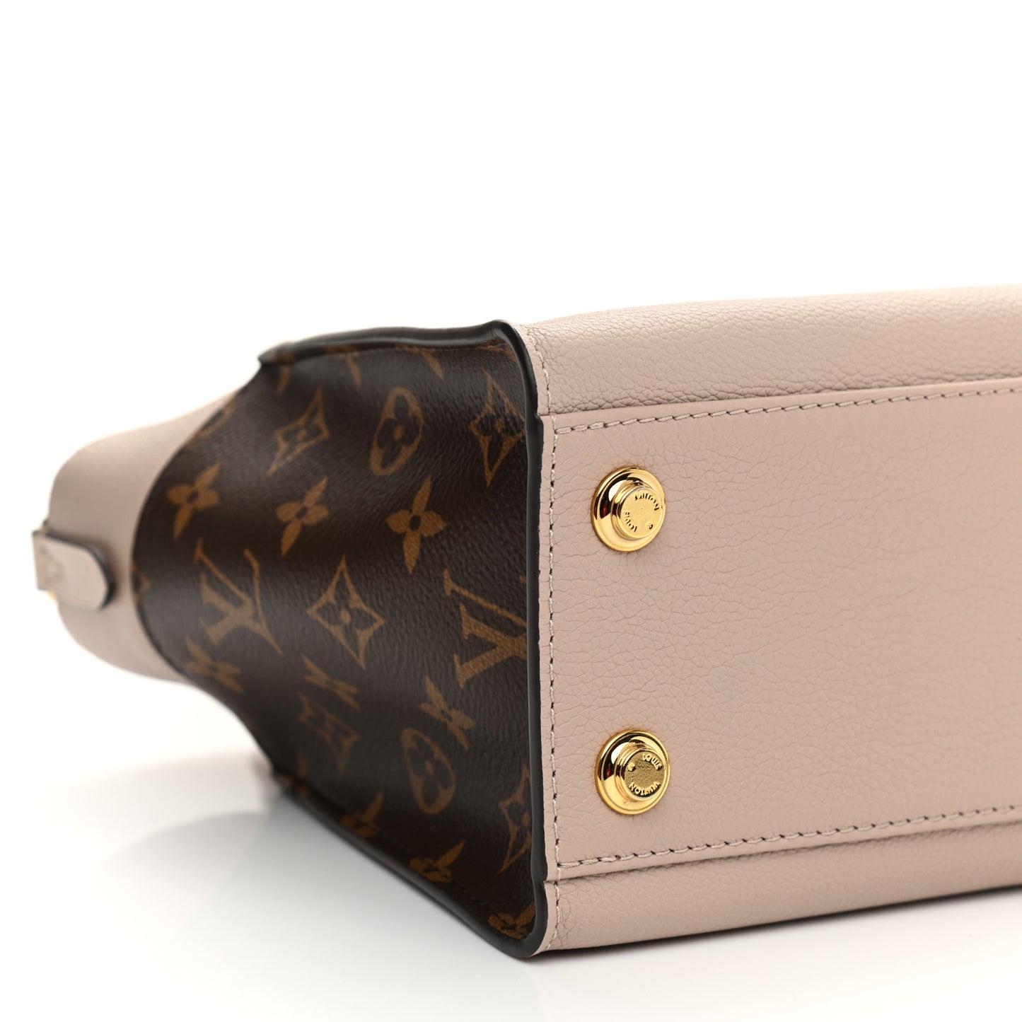 Calfskin Monogram On My Side PM Greige
