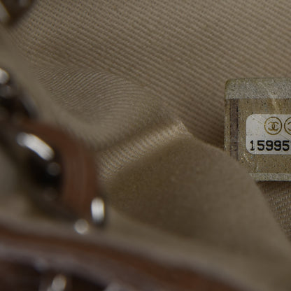 Chanel Caviar Half Moon Large Flap Dark Beige 7 of 8