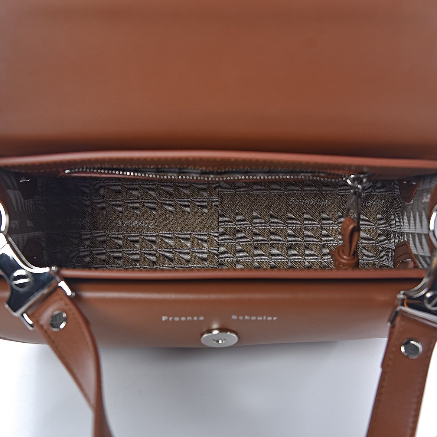 Smooth Calfskin Mini PS11 Classic Shoulder Bag Nice Tan